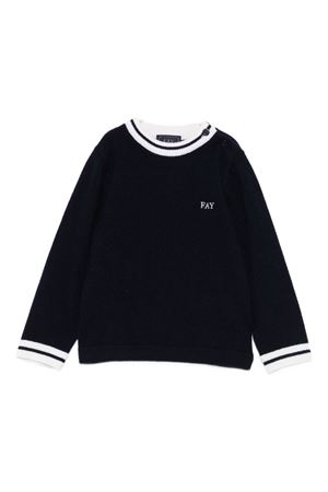 maglione in lana blu FAY KIDS | FX9500Z2362621AV